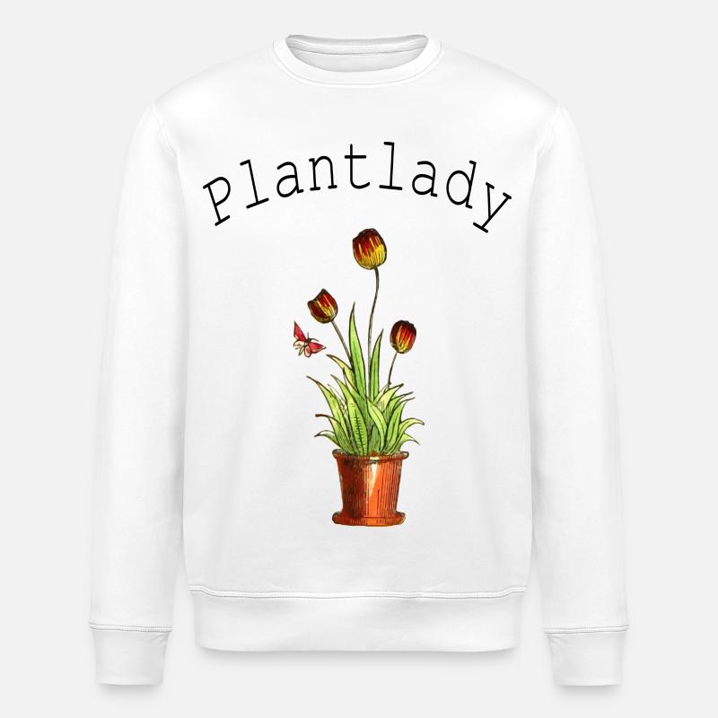 Blumen Lady - Stanley/Stella Unisex Bio-Sweatshirt ROLLER - Weiß