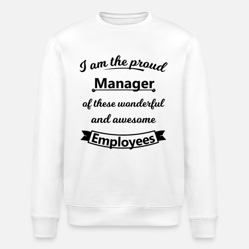 Manager - Sweat bio ROLLER Stanley/Stella Unisexe - blanc