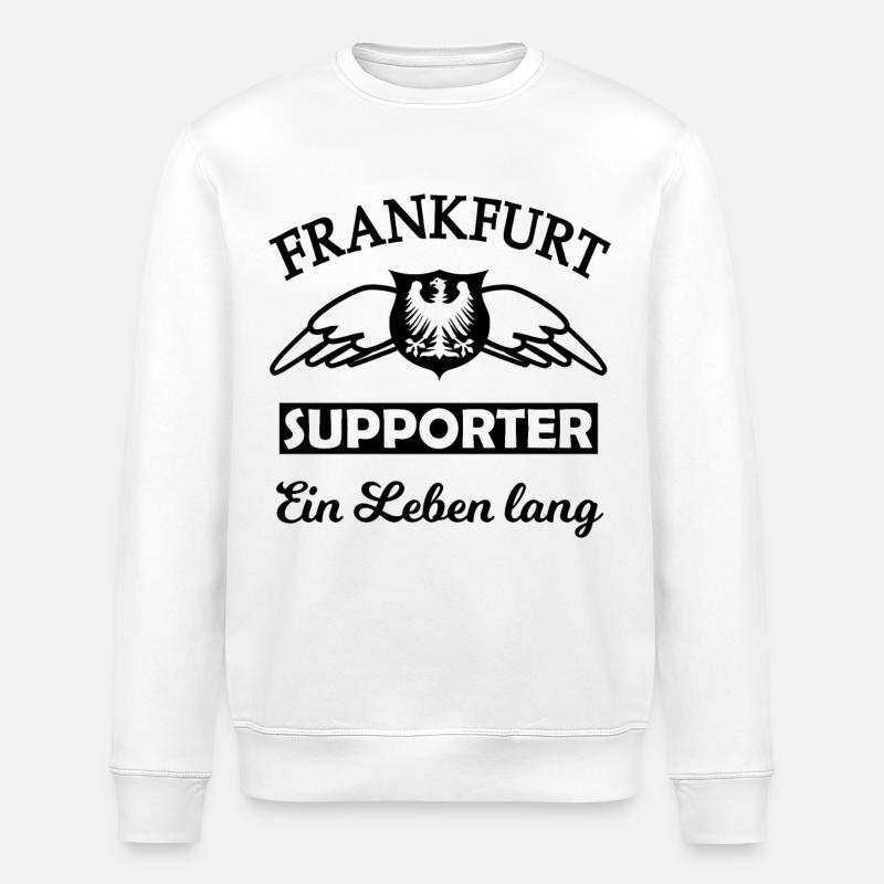 Frankfurt supporter forever - Stanley/Stella Unisex Bio-Sweatshirt ROLLER - Weiß
