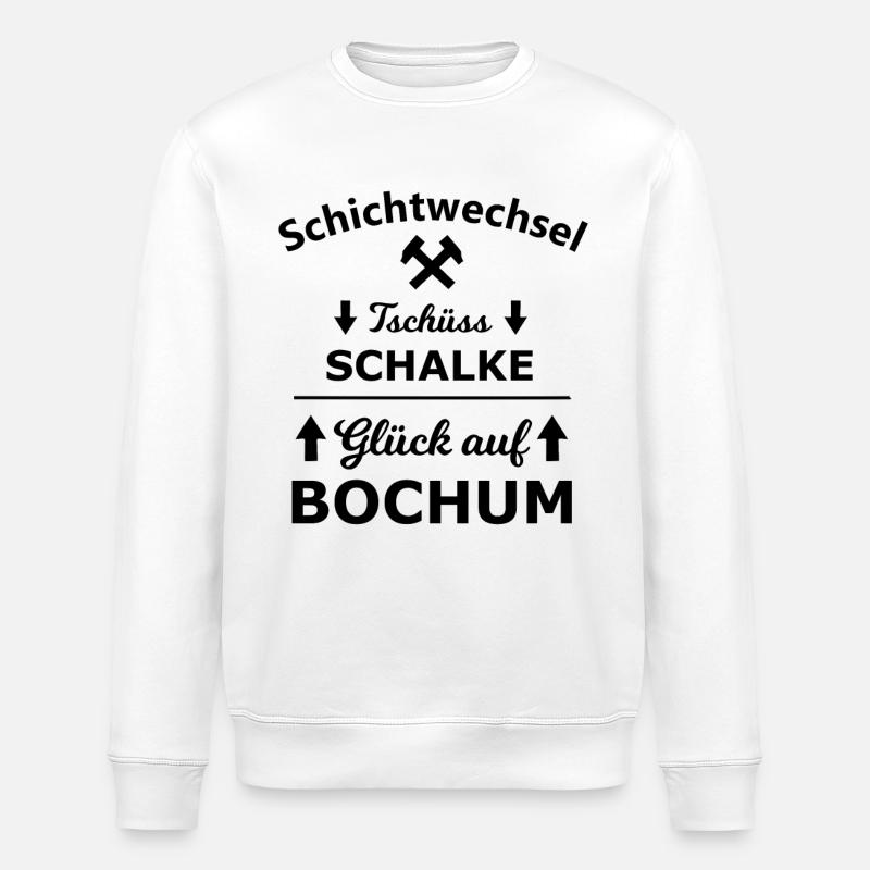 Schichtwechsel im Pott - Stanley/Stella Unisex Bio-Sweatshirt ROLLER - Weiß