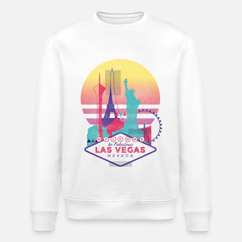 Las Vegas - Stanley/Stella Unisex Bio-Sweatshirt ROLLER - Weiß