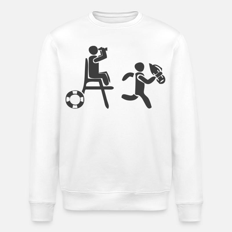 Rettungsschwimmer - Stanley/Stella Unisex Bio-Sweatshirt ROLLER - Weiß