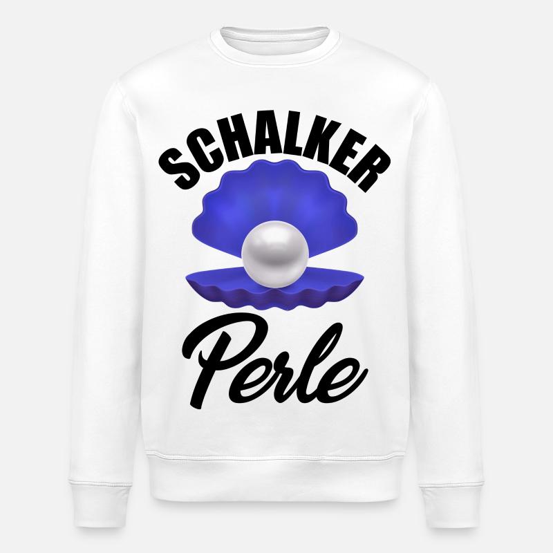 Ruhrpott Gelsenkirchen Perle - Stanley/Stella Unisex Bio-Sweatshirt ROLLER - Weiß