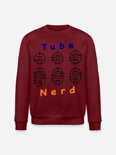 Vacuum Tube Nerd - Stanley/Stella ROLLER Unisex Organic Sweatshirt - white