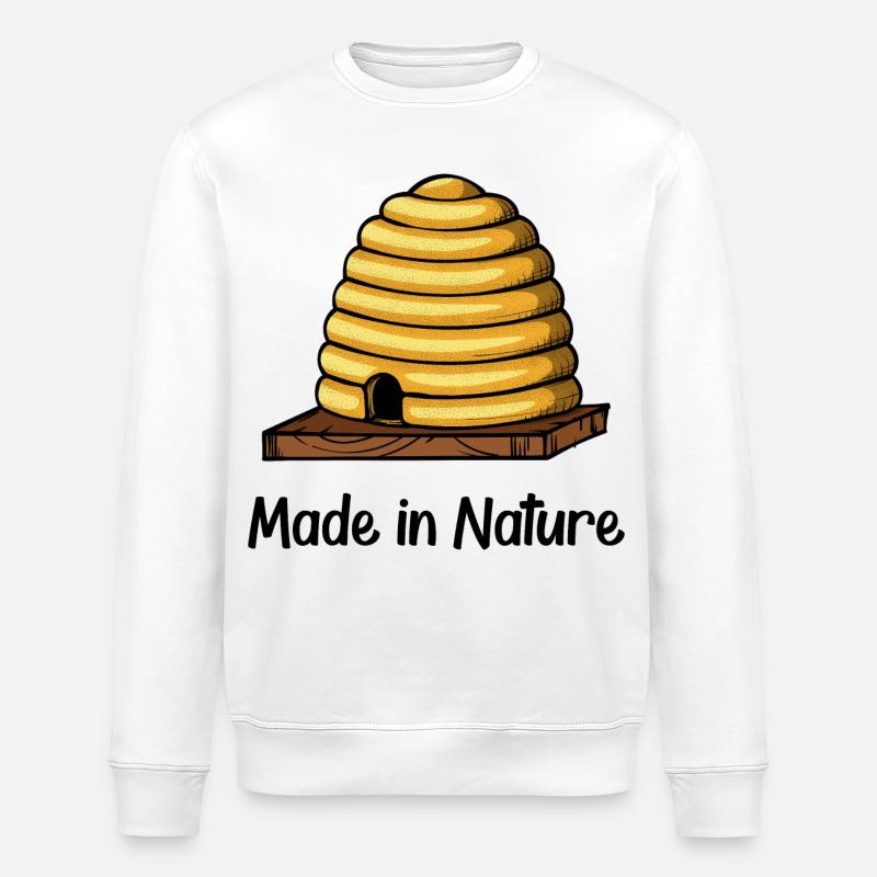 Lebensraum Statement Natur - Stanley/Stella Unisex Bio-Sweatshirt ROLLER - Weiß