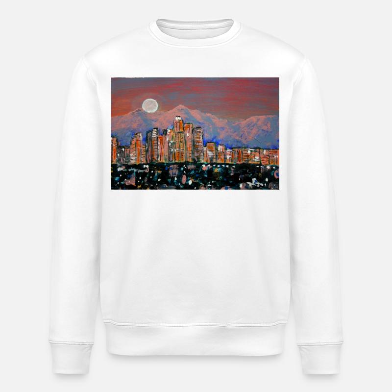 LA Moonrise - Stanley/Stella Unisex Bio-Sweatshirt ROLLER - Weiß