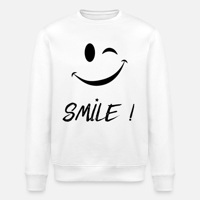 Smile - Stanley/Stella Unisex Bio-Sweatshirt ROLLER - Weiß
