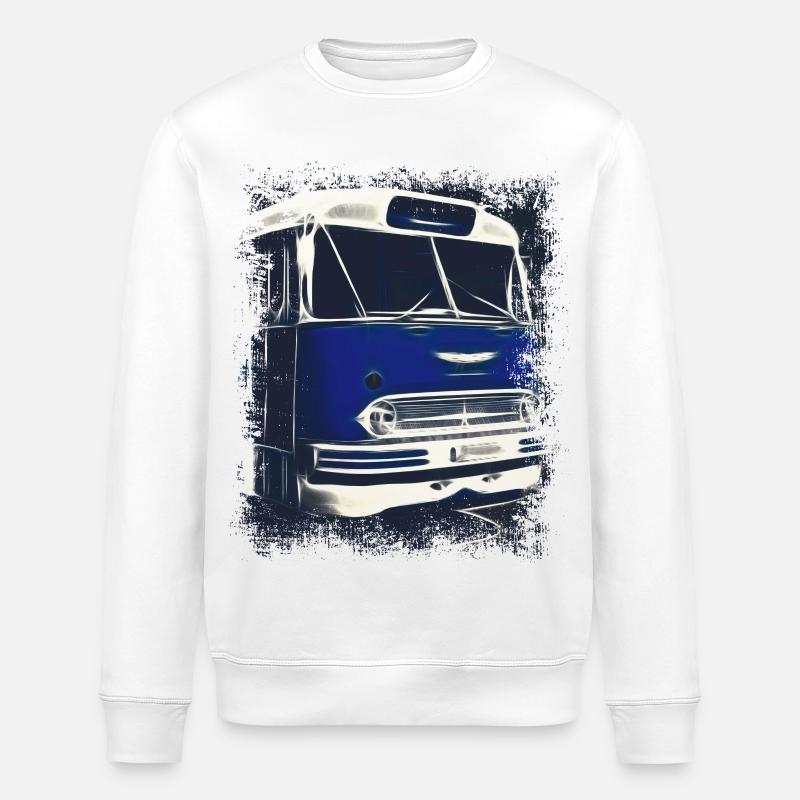 Ikarus 55 Bus - Stanley/Stella ROLLER Unisex Organic Sweatshirt - white
