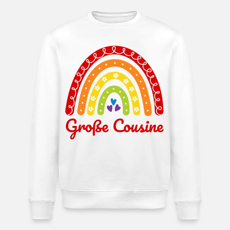 Große Cousine - Stanley/Stella Unisex Bio-Sweatshirt ROLLER - Weiß