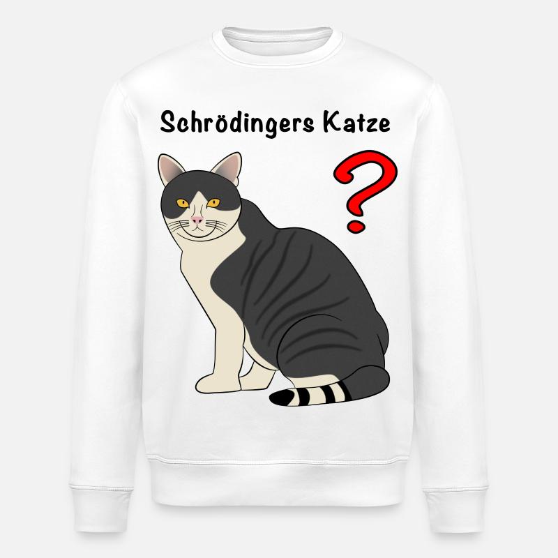 Schroedingers Katze? - Stanley/Stella Unisex Bio-Sweatshirt ROLLER - Weiß