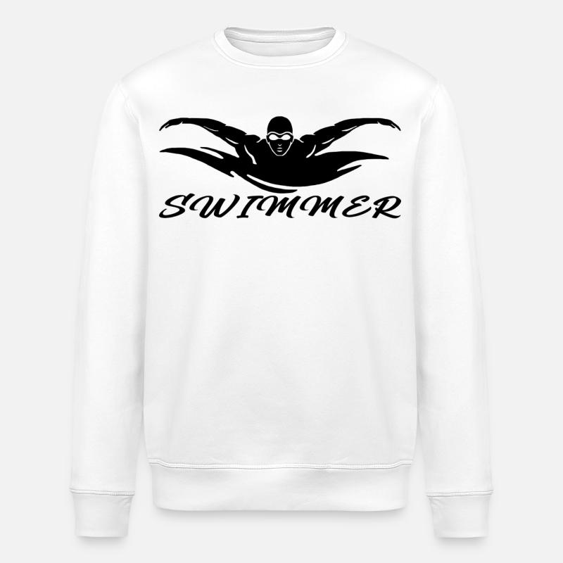 Swimmer - Sweat bio ROLLER Stanley/Stella Unisexe - blanc