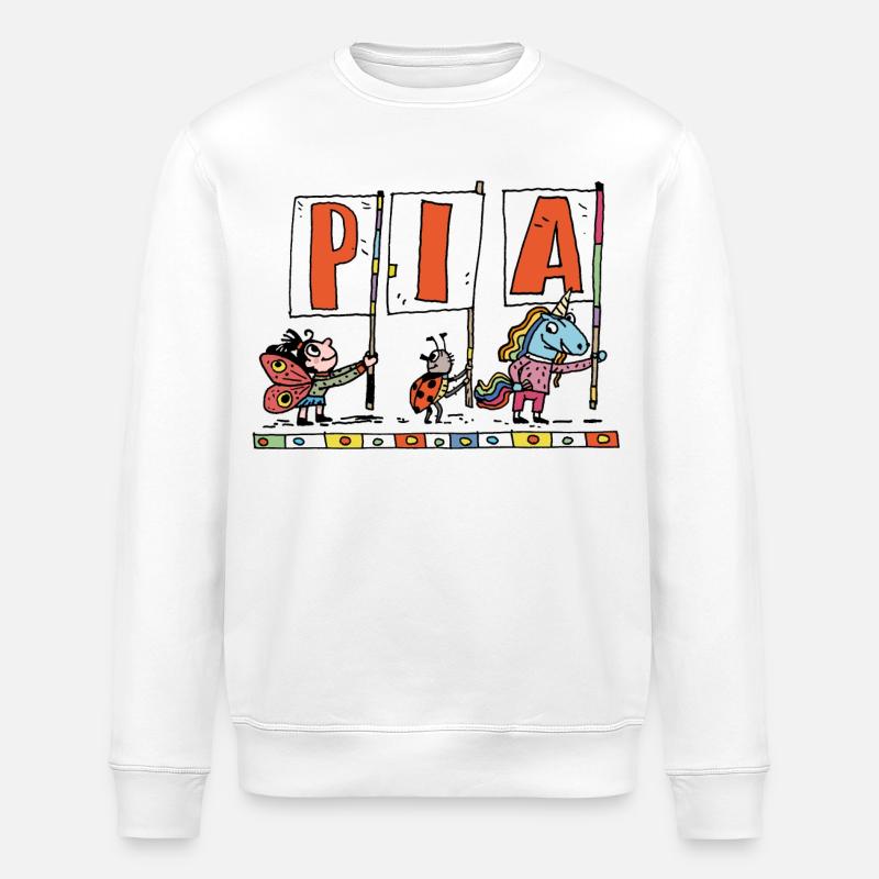Pia - Stanley/Stella Unisex Bio-Sweatshirt ROLLER - Weiß