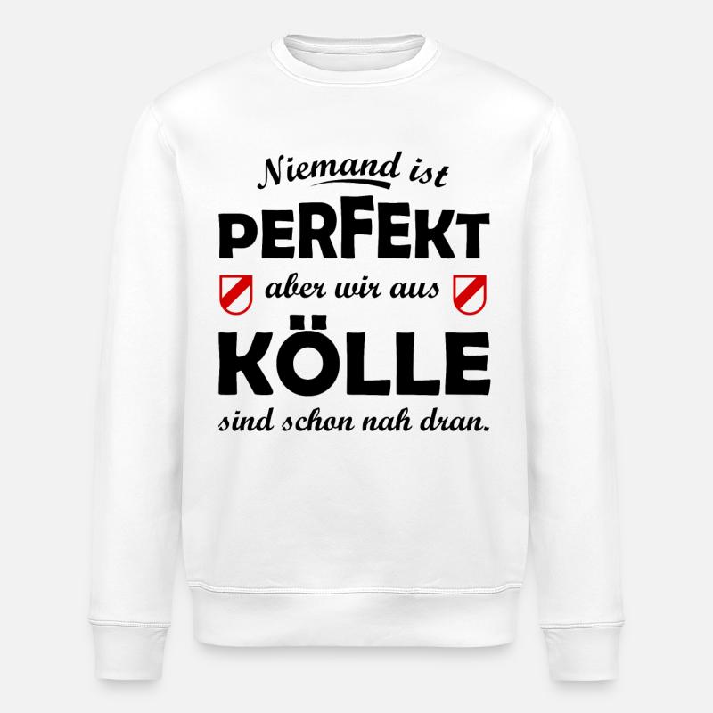 Kölle Perfekt - Stanley/Stella Unisex Bio-Sweatshirt ROLLER - Weiß