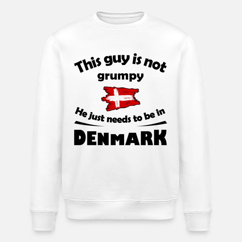 Danemark - Sweat bio ROLLER Stanley/Stella Unisexe - blanc