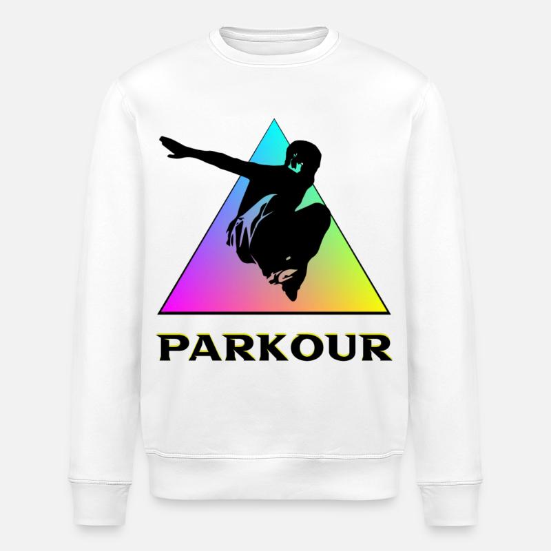 Parkour - Sweat bio ROLLER Stanley/Stella Unisexe - blanc