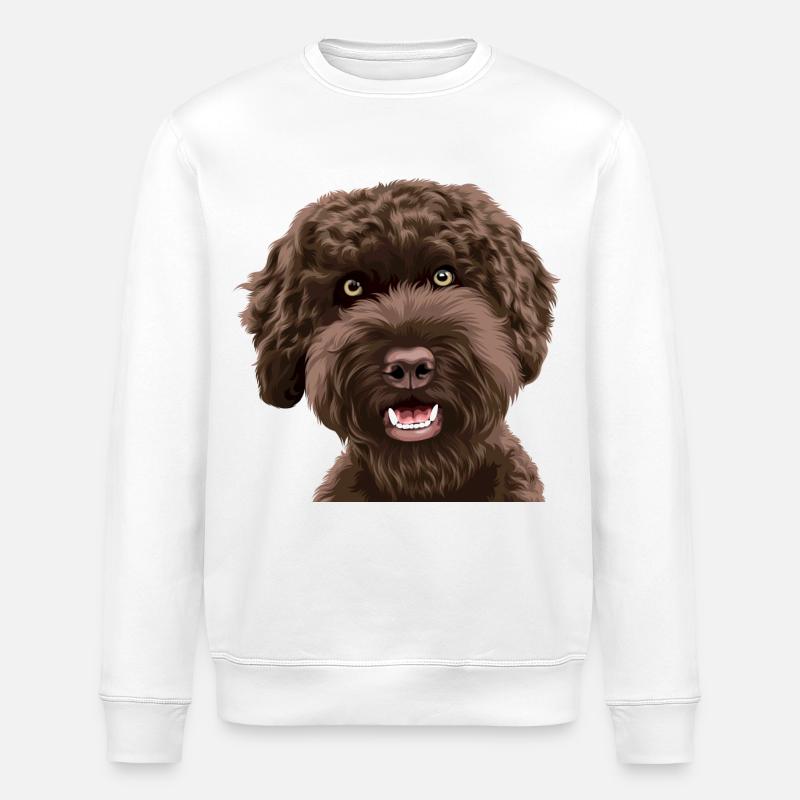 Doodle Dog Labradoodle - Stanley/Stella Unisex Bio-Sweatshirt ROLLER - Weiß