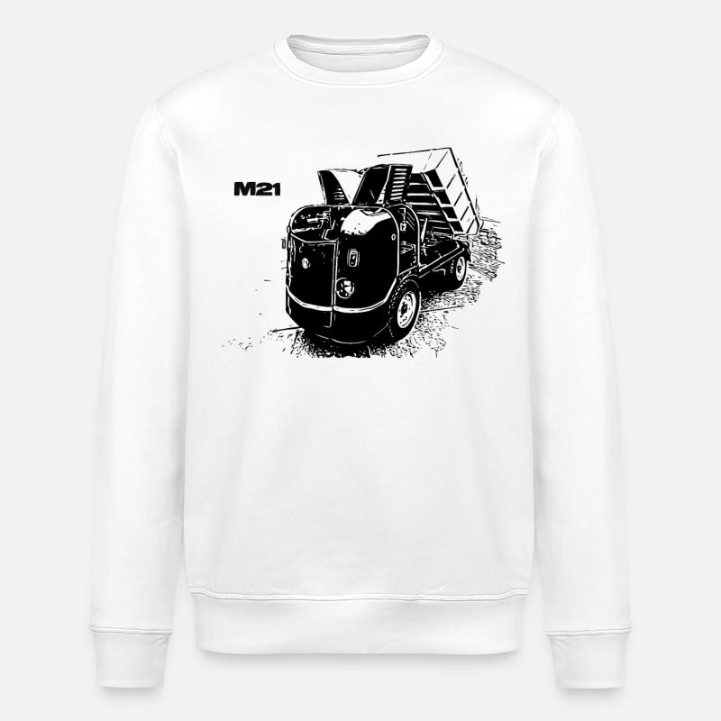 Multicar M21 - Stanley/Stella ROLLER Unisex Organic Sweatshirt - white