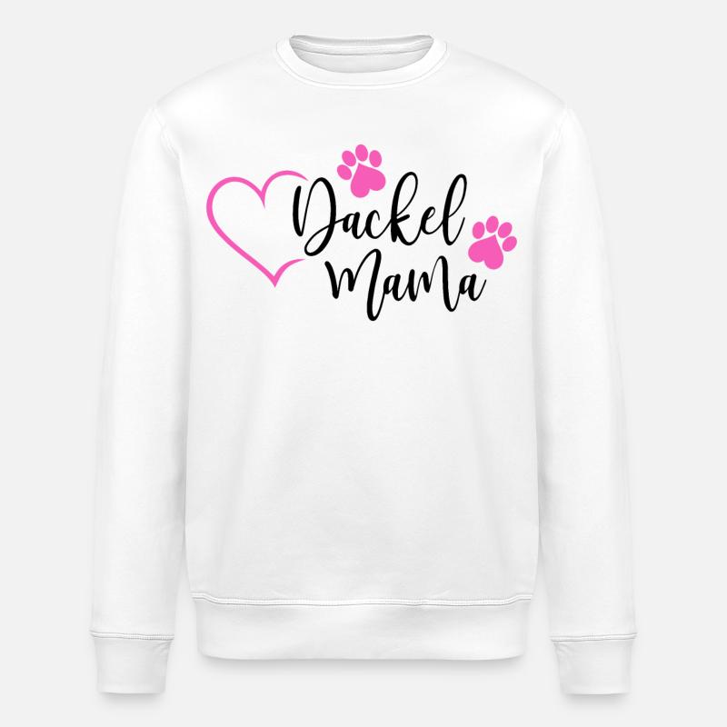 Dackelmama - Stanley/Stella Unisex Bio-Sweatshirt ROLLER - Weiß