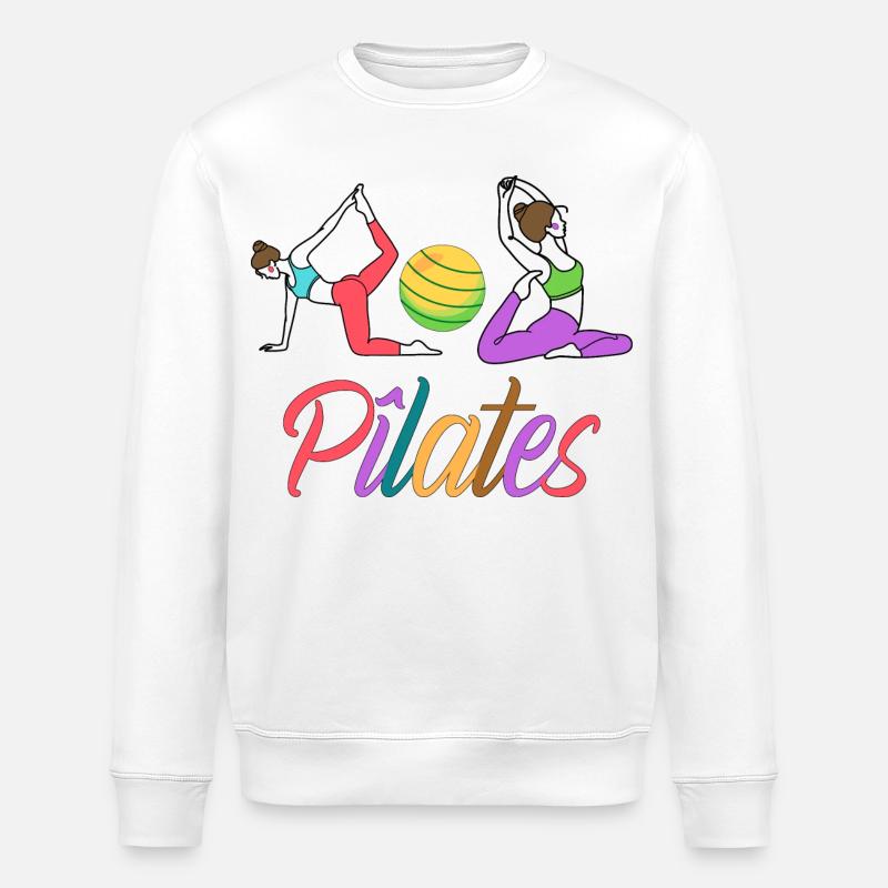 PILATES - Sweat bio ROLLER Stanley/Stella Unisexe - blanc