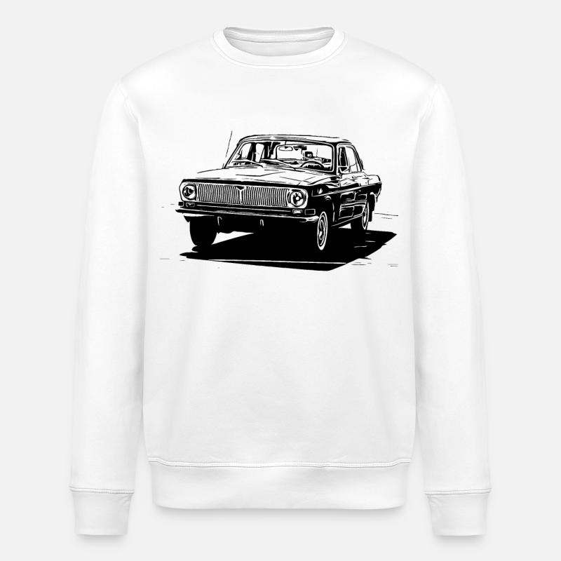 GAZ-24 Wolga - Stanley/Stella Unisex Bio-Sweatshirt ROLLER - Weiß