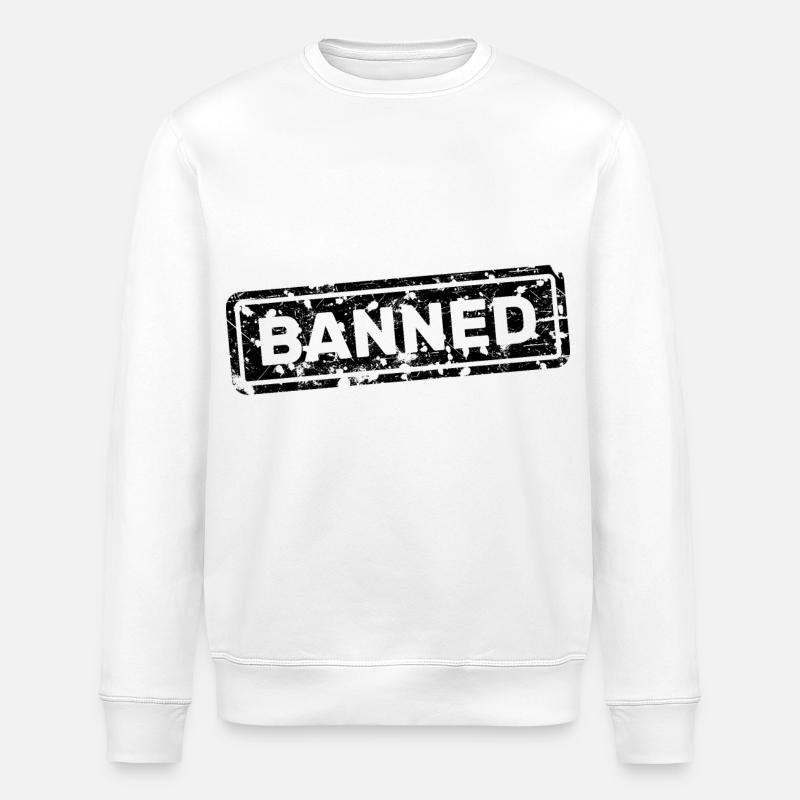 Forbidden, banned, rejected, ostracized - Stanley/Stella ROLLER Unisex Organic Sweatshirt - white