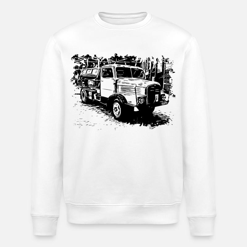IFA Horch LKW Kipper - Stanley/Stella Unisex Bio-Sweatshirt ROLLER - Weiß