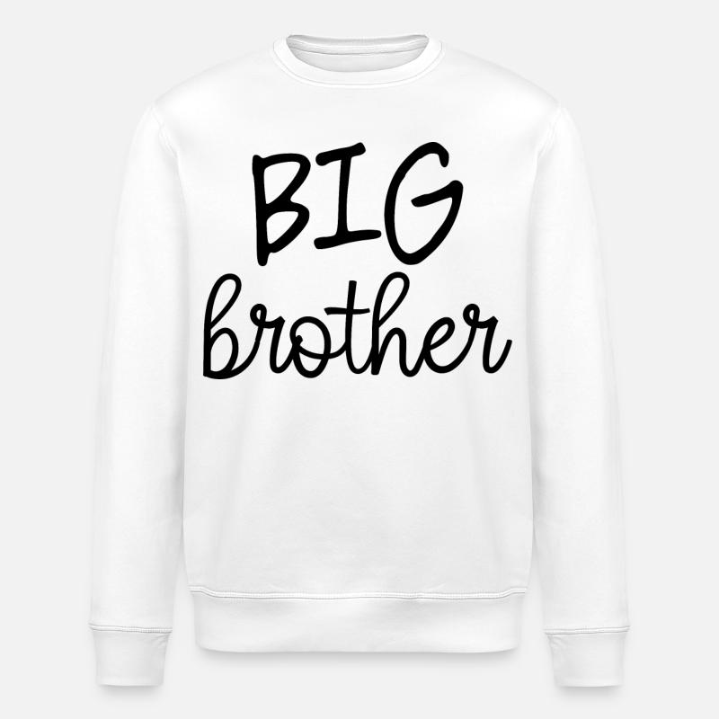 Großer Bruder - Stanley/Stella Unisex Bio-Sweatshirt ROLLER - Weiß