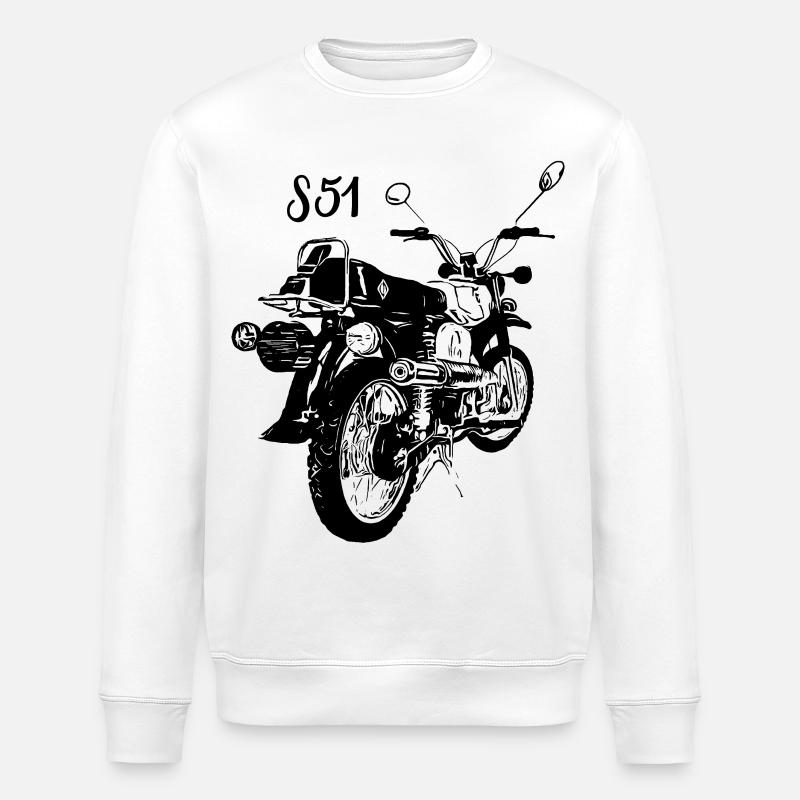 S51 - Stanley/Stella ROLLER Unisex Organic Sweatshirt - white