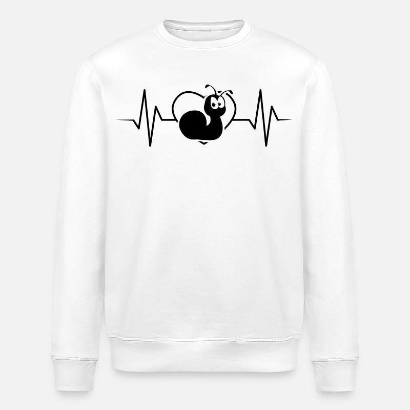 Escargot - Sweat bio ROLLER Stanley/Stella Unisexe - blanc