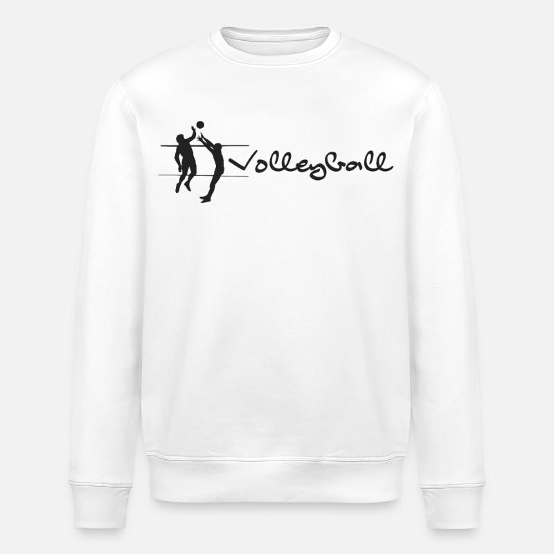 Volleyball - Stanley/Stella Unisex Bio-Sweatshirt ROLLER - Weiß