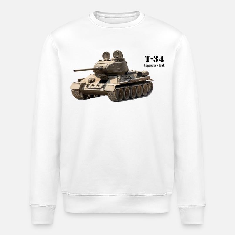 Panzer - Stanley/Stella Unisex Bio-Sweatshirt ROLLER - Weiß