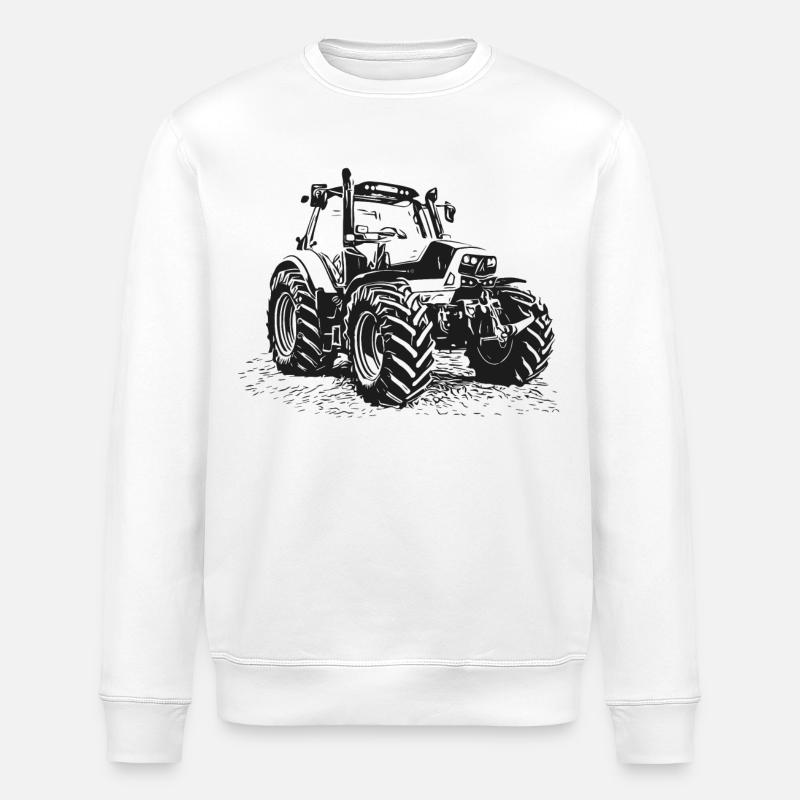 Traktor - Stanley/Stella Unisex Bio-Sweatshirt ROLLER - Weiß
