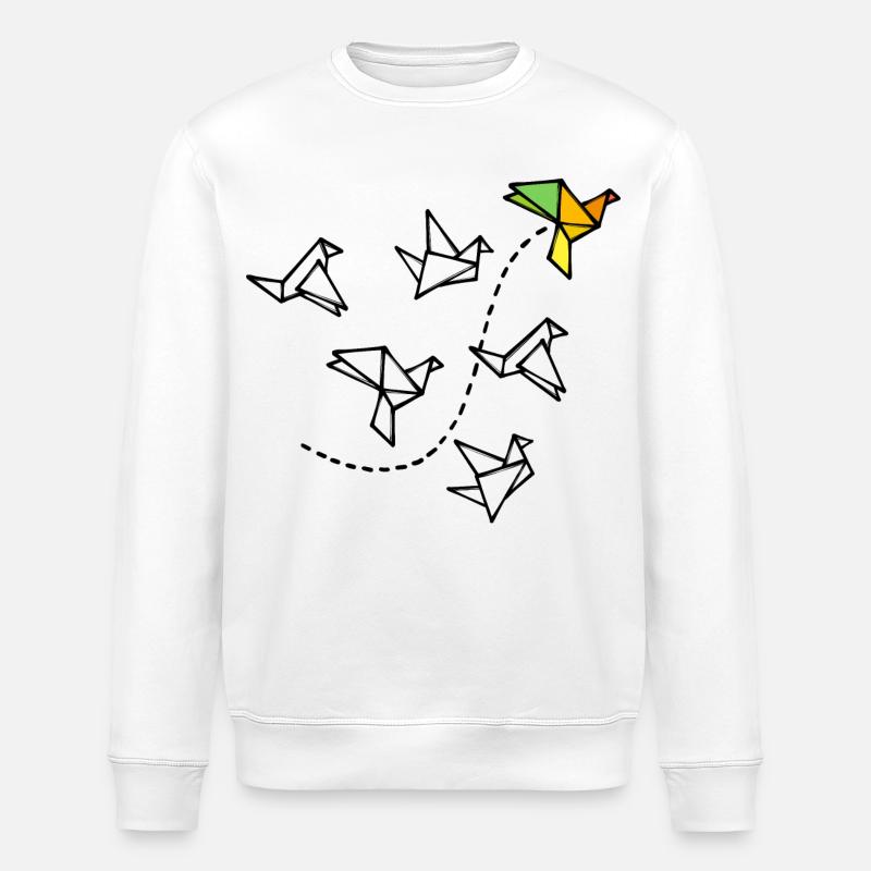 Polygone Creative Abstract Art Géométrie - Sweat bio ROLLER Stanley/Stella Unisexe - blanc