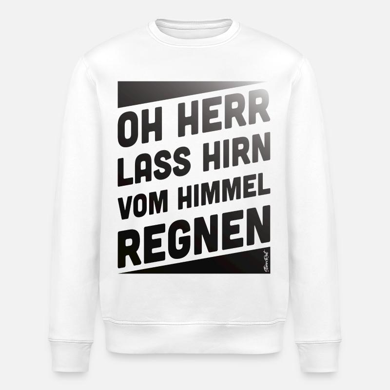Himmelregen Mit Spruchgestaltung - Stanley/Stella Unisex Bio-Sweatshirt ROLLER - Weiß