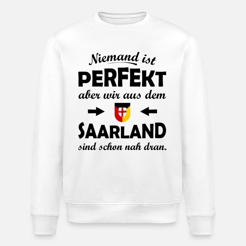 Der Saarländer - Stanley/Stella Unisex Bio-Sweatshirt ROLLER - Weiß