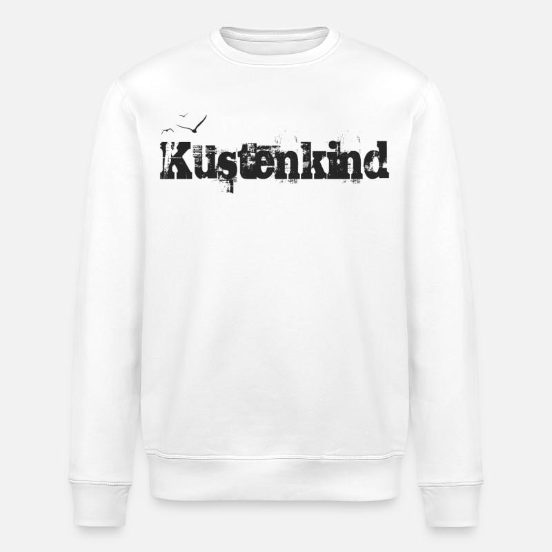 Küstenkind Möwen - Stanley/Stella Unisex Bio-Sweatshirt ROLLER - Weiß