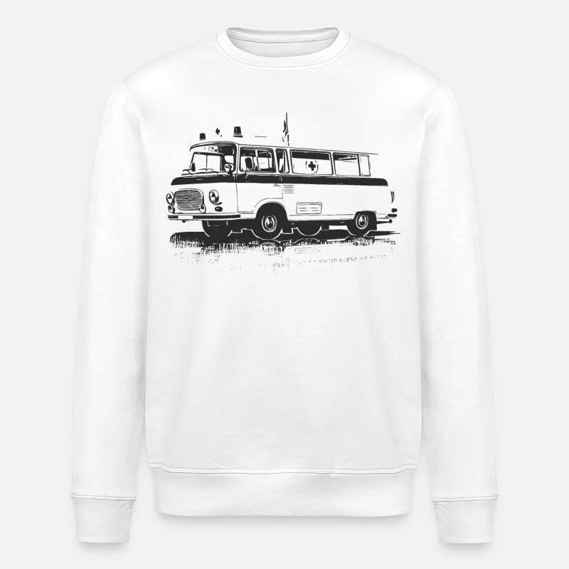 Barkas - B1000 - Ambulance - Sweat bio ROLLER Stanley/Stella Unisexe - blanc