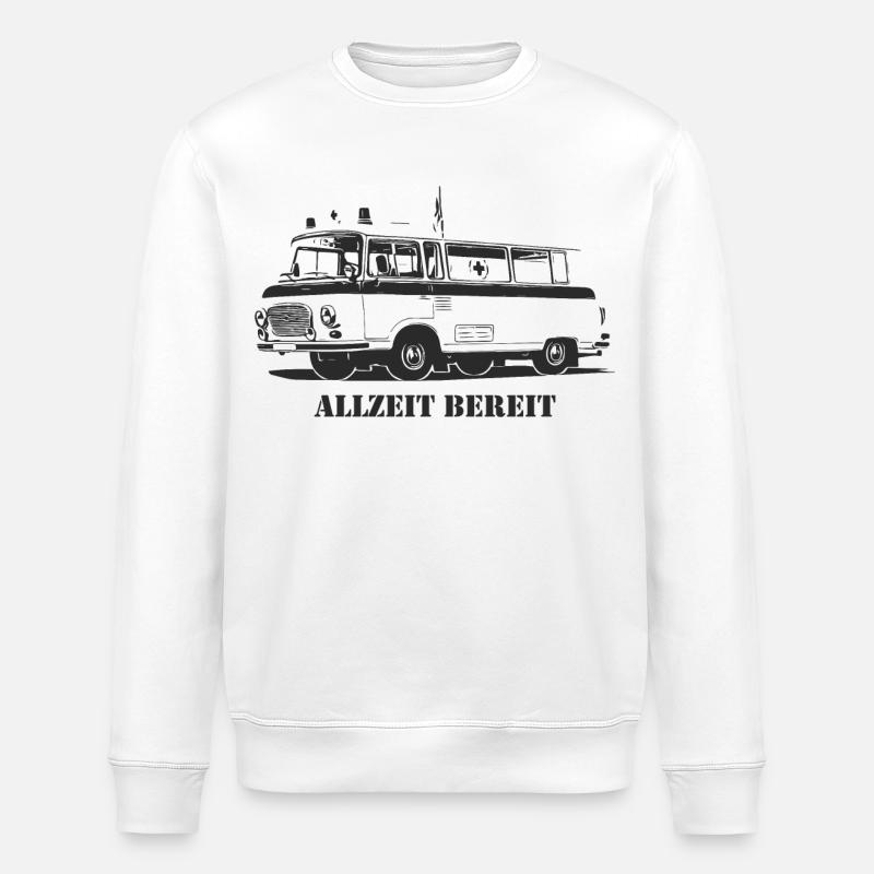 Barkas - B1000 - Ambulance - Stanley/Stella ROLLER Unisex Organic Sweatshirt - white