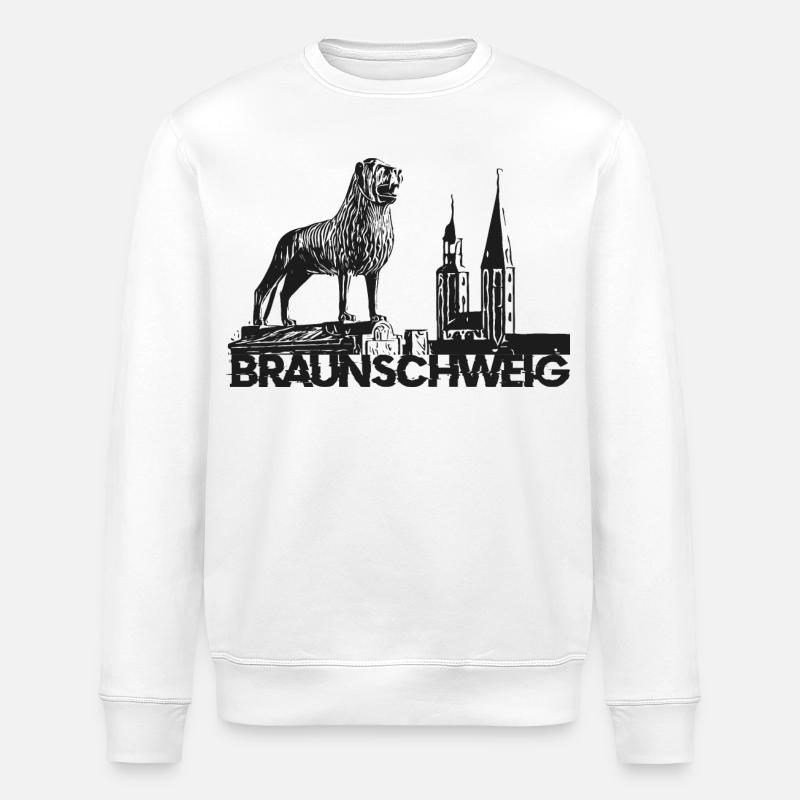 Braunschweig Löwe - Stanley/Stella Unisex Bio-Sweatshirt ROLLER - Weiß