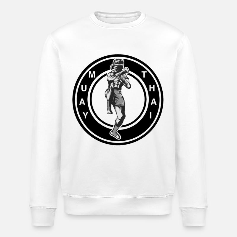 Muay Thai - Stanley/Stella Unisex Bio-Sweatshirt ROLLER - Weiß