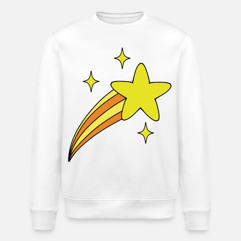 Étoile avec queue - Sweat bio ROLLER Stanley/Stella Unisexe - blanc