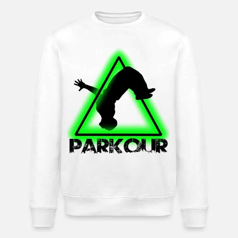 Parkour - Sweat bio ROLLER Stanley/Stella Unisexe - blanc