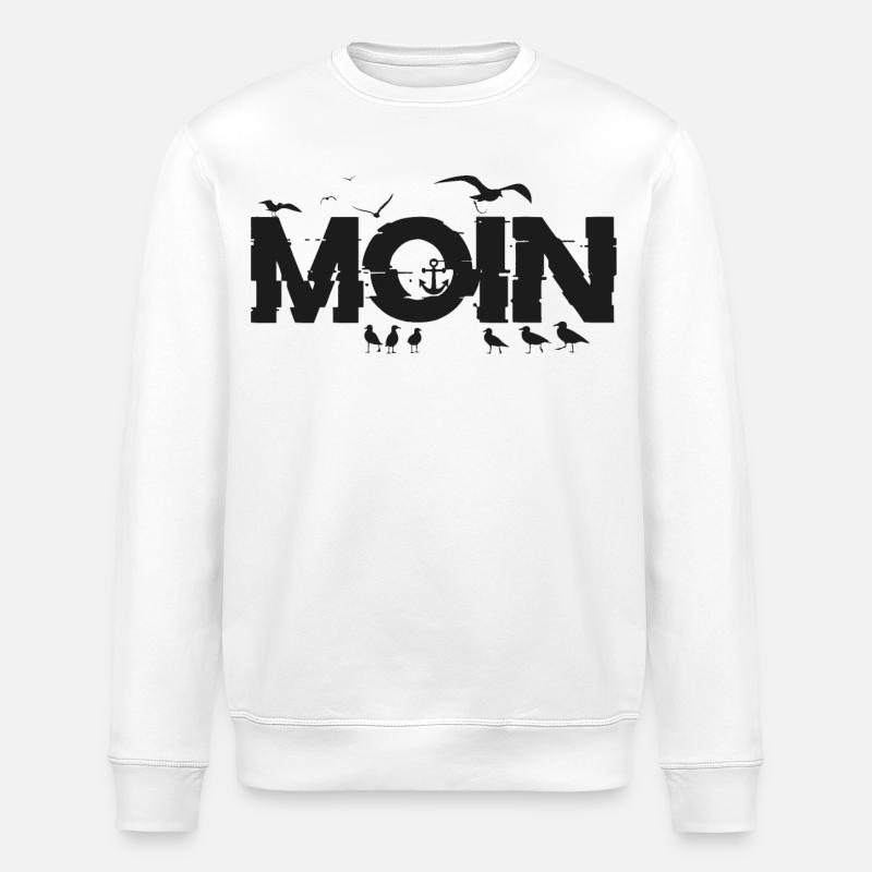 MOIN - Stanley/Stella Unisex Bio-Sweatshirt ROLLER - Weiß
