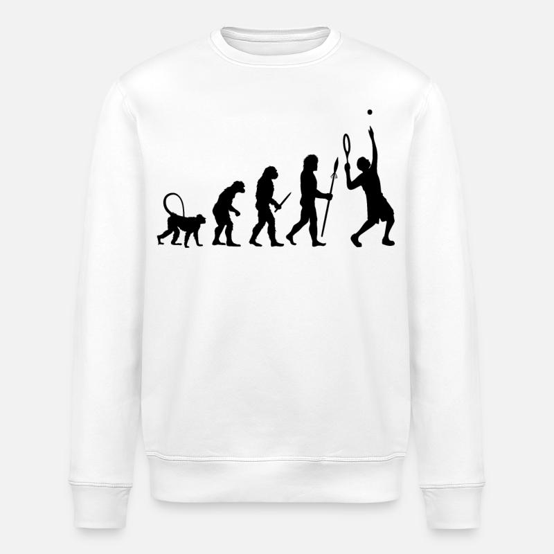 Évolution d’un joueur de tennis - Sweat bio ROLLER Stanley/Stella Unisexe - blanc