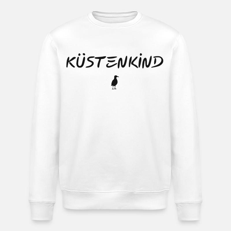 Küstenkind - Stanley/Stella Unisex Bio-Sweatshirt ROLLER - Weiß