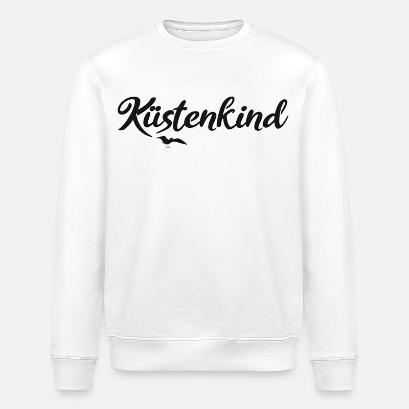Küstenkind - Stanley/Stella Unisex Bio-Sweatshirt ROLLER - Weiß