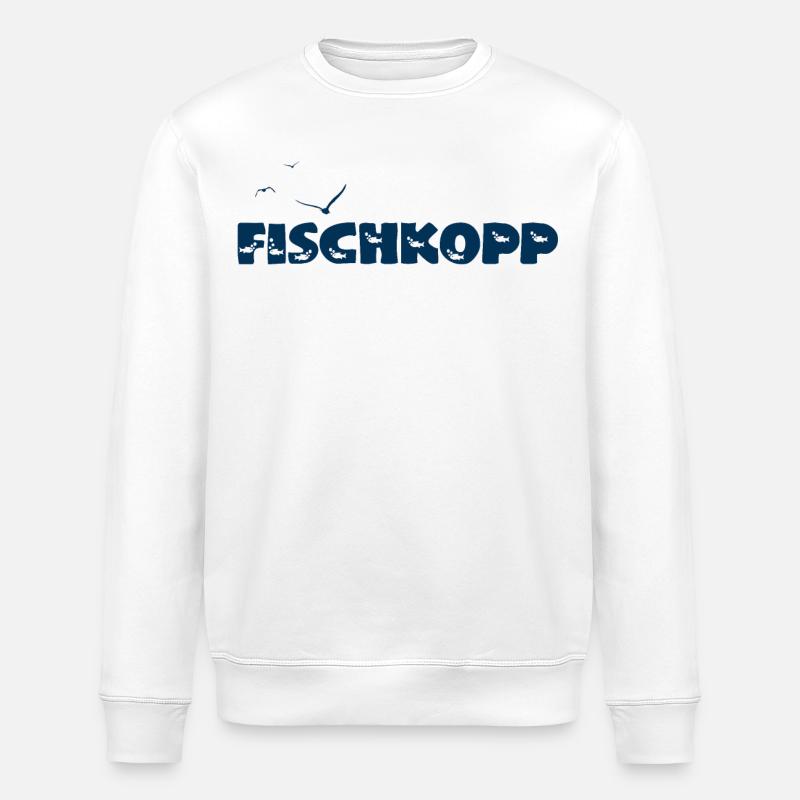 Fischkopp - Stanley/Stella Unisex Bio-Sweatshirt ROLLER - Weiß
