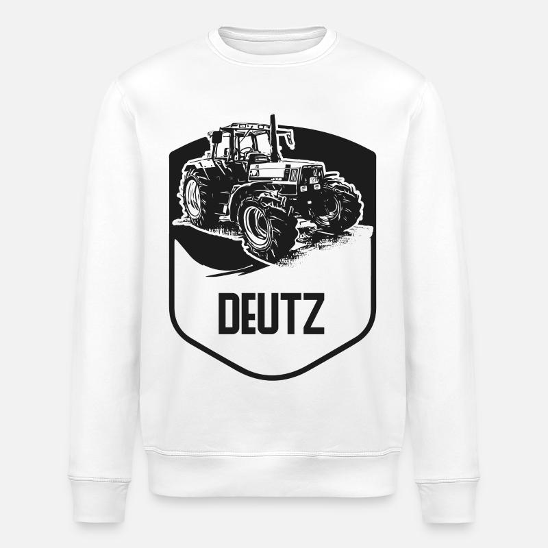 Deutz Traktor Wappen - Stanley/Stella Unisex Bio-Sweatshirt ROLLER - Weiß