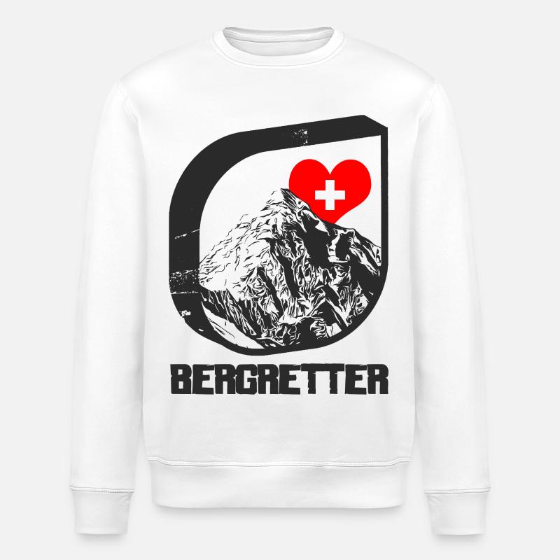 Bergretter - Stanley/Stella Unisex Bio-Sweatshirt ROLLER - Weiß