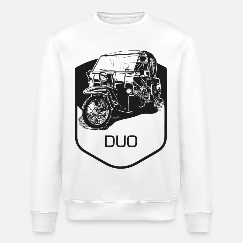 Krause Duo - Sweat bio ROLLER Stanley/Stella Unisexe - blanc